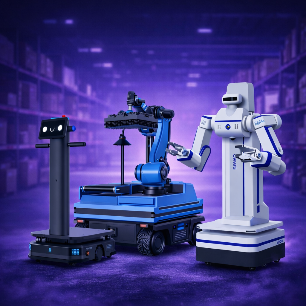Warehouse robots for logistics purposes